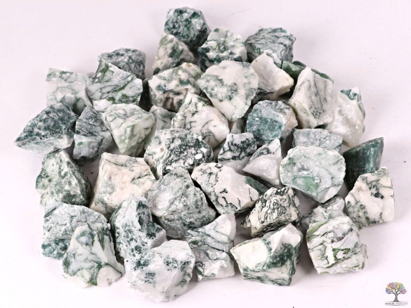 Achát stromový surový kámen 3 - 7 cm - TOP kvalita - Brazílie #525 - Množství: 1ks