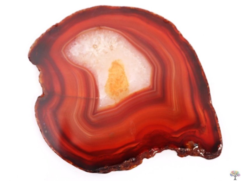 Achátový plát červený velikost 7 - 11 cm Top kvalita #NV450