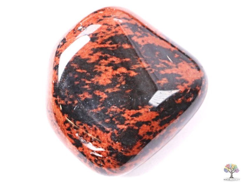 Tromlovaný kámen Obsidián moka XL velikost 30 - 45 mm - USA #173