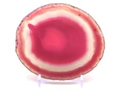 Achátový plát velikost 10 cm + stojánek #1638 - Top kvalita