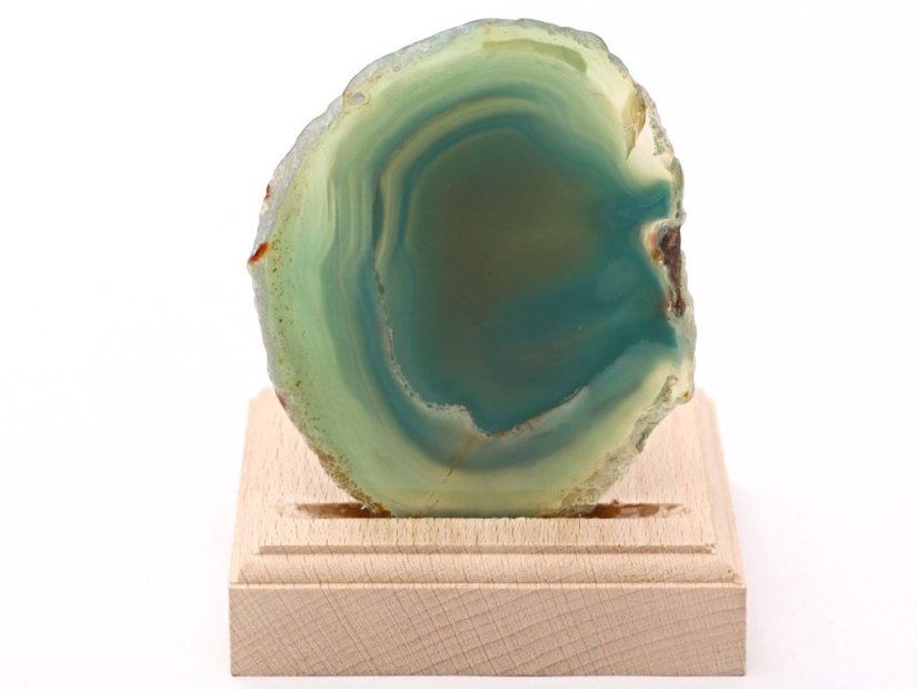 Achátový svícen plát 8 cm - Top kvalita #638