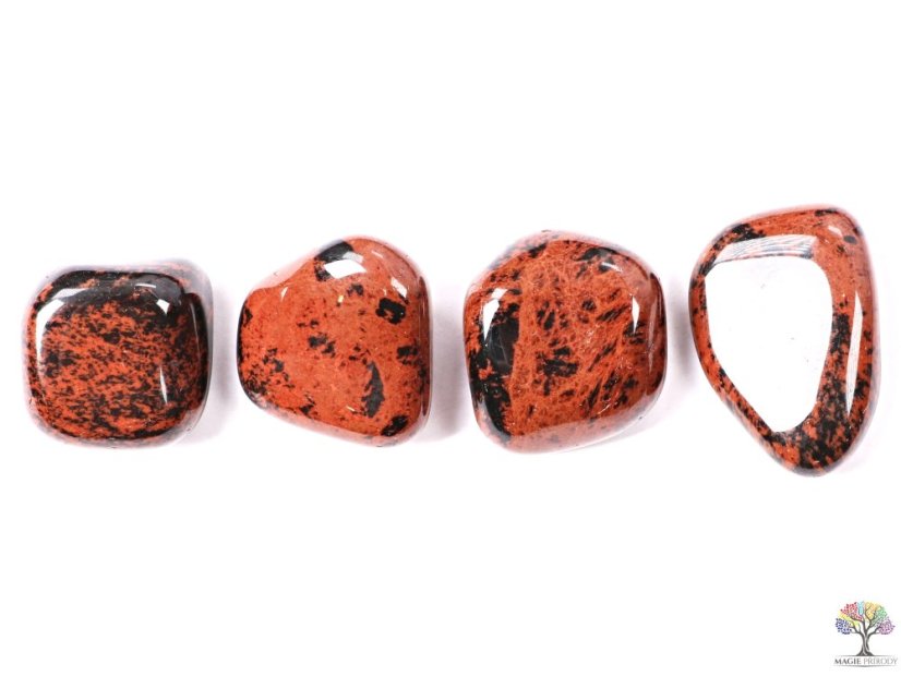 Tromlovaný kámen Obsidián moka XL velikost 30 - 45 mm - USA #173