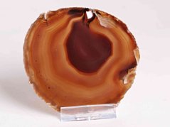 Achátový plát - velikost 9 cm + stojánek - Top kvalita - 217