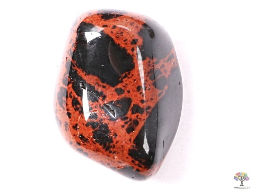 Tromlovaný kámen Obsidián moka XL velikost 30 - 45 mm - USA #173