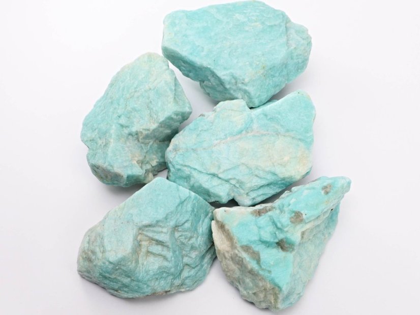 Amazonit surový kámen Madagaskar #684 - Váha kamene: 800 - 900 g