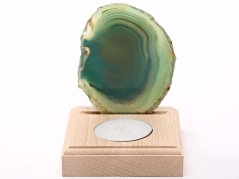 Achátový svícen plát 8 cm - Top kvalita #638