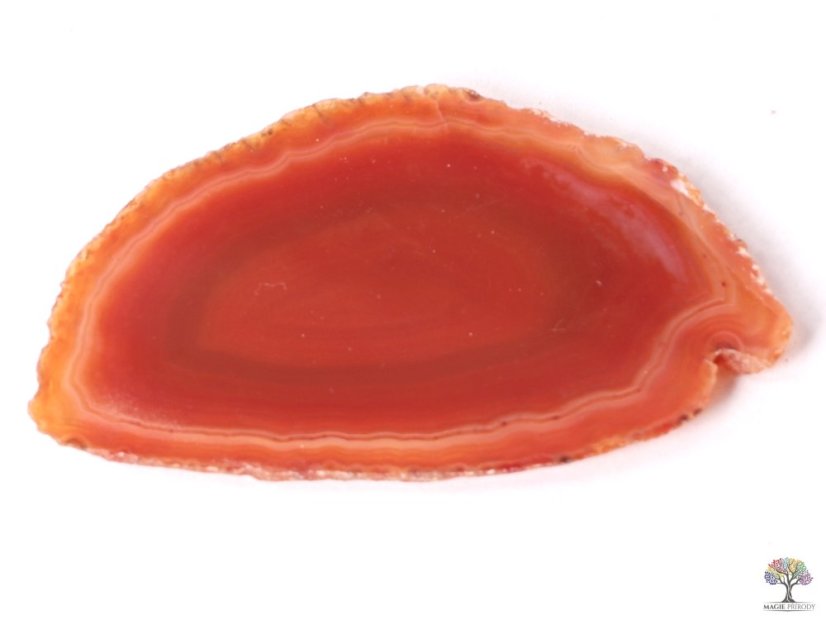 Achátový plát červený velikost 6 - 9 cm Top kvalita #NV128