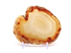 Achátový plát velikost 10 cm + stojánek #1468 - Top kvalita