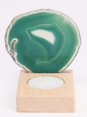 Achátový svícen plát 7 cm - Top kvalita #359