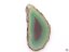 Achátový plát zelený s dírkou - velikost 4 - 7 cm #488