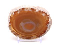 Achátový plát velikost 10 cm + stojánek #1467 - Top kvalita