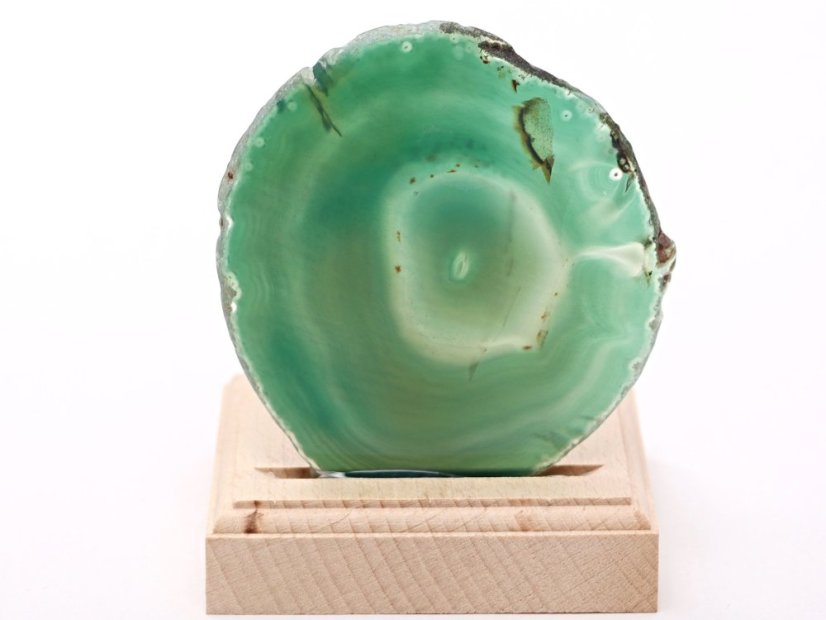 Achátový svícen plát 8 cm - Top kvalita #627