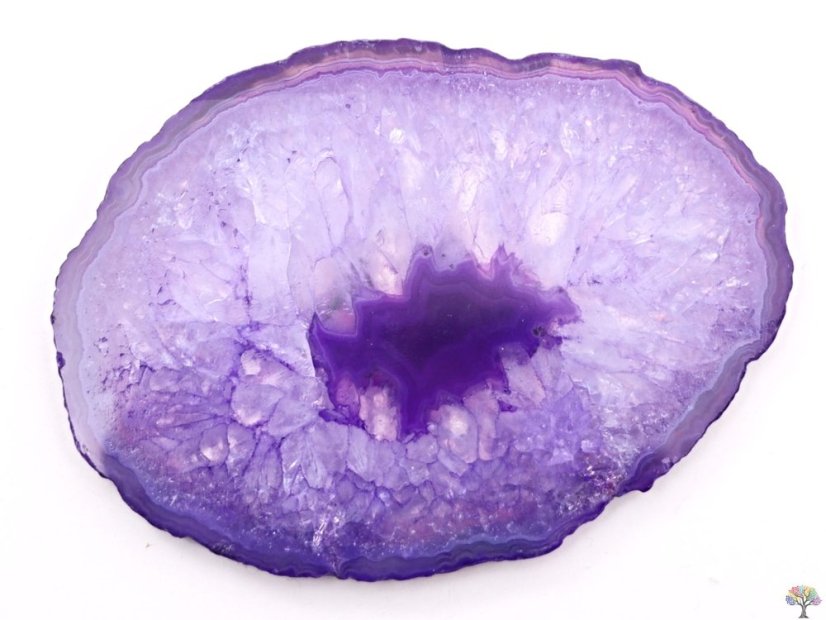 Achátový plát fialový velikost 7 - 11 cm Top kvalita #NV446