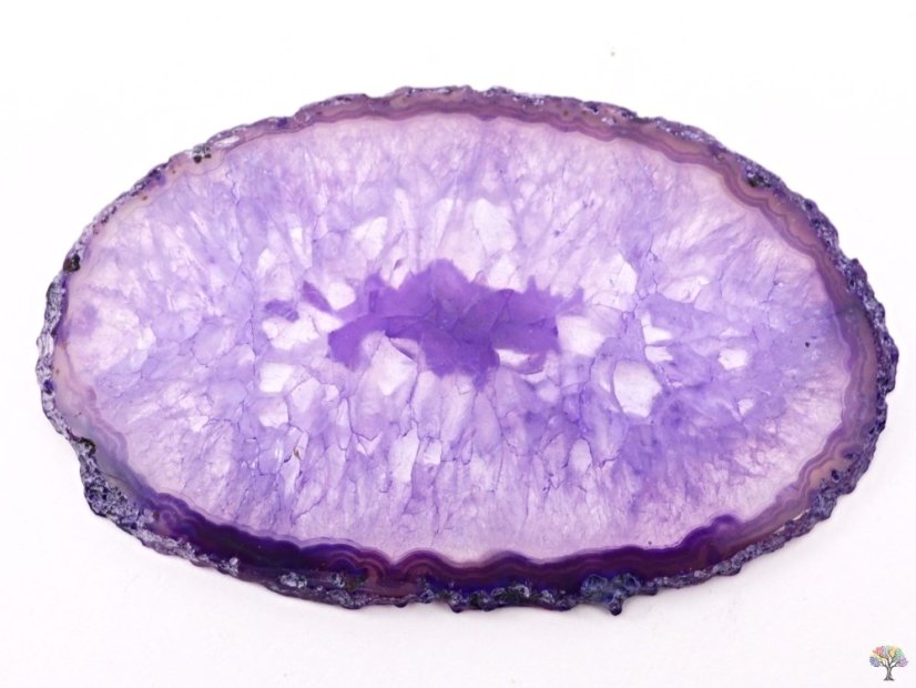 Achátový plát fialový velikost 7 - 11 cm Top kvalita #NV446