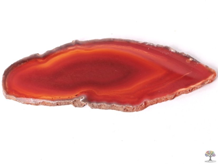 Achátový plát červený velikost 6 - 9 cm Top kvalita #NV128