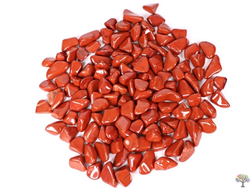 Tromlovaný kámen Jaspis červený M velikost 20 - 30 mm - Brazílie #347 - Množství: 500g