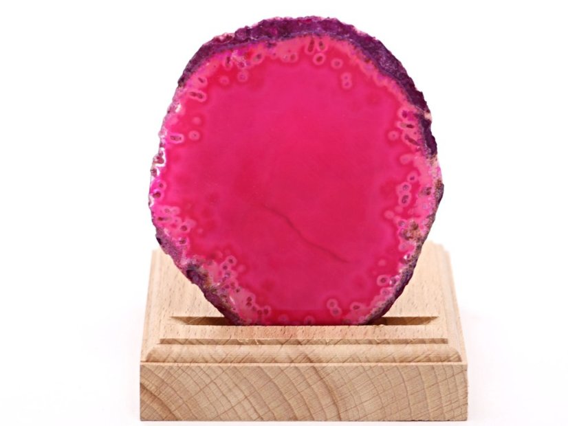 Achátový svícen plát 8 cm - Top kvalita #624