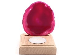 Achátový svícen plát 8 cm - Top kvalita #580