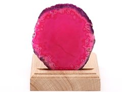 Achátový svícen plát 8 cm - Top kvalita #624