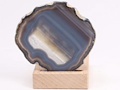 Achátový svícen plát 8 cm - Top kvalita #406