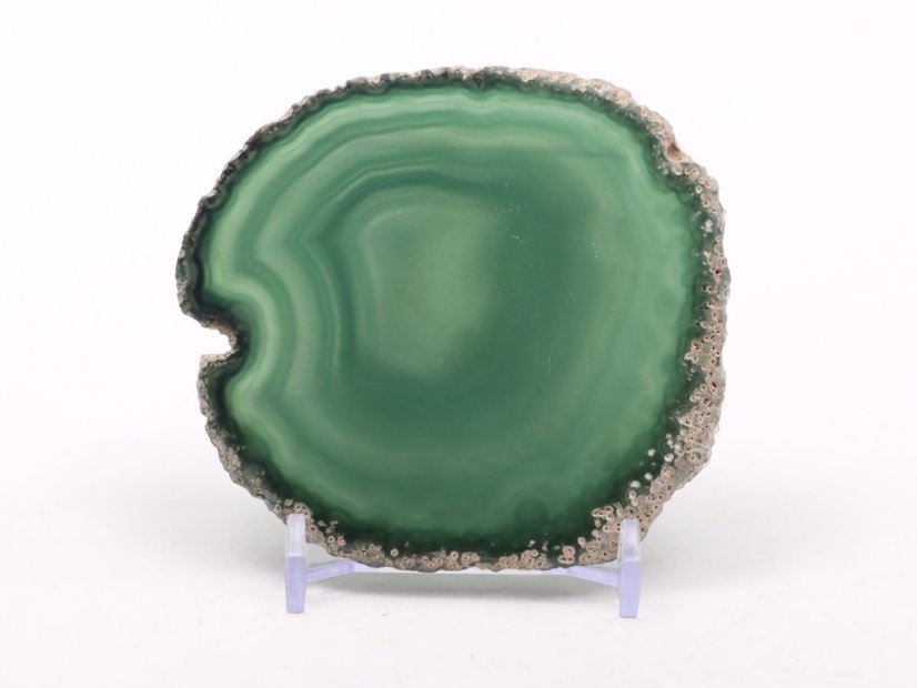 Achátový plát velikost 8 cm + stojánek #1538 - Top kvalita