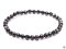 Náramek Spinel černý - 5 mm fazetovaný kuličky #359
