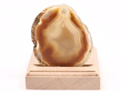 Achátový svícen plát 7 cm - Top kvalita #545