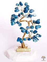 Achátový stromeček štěstí 14 cm - B0 - #96
