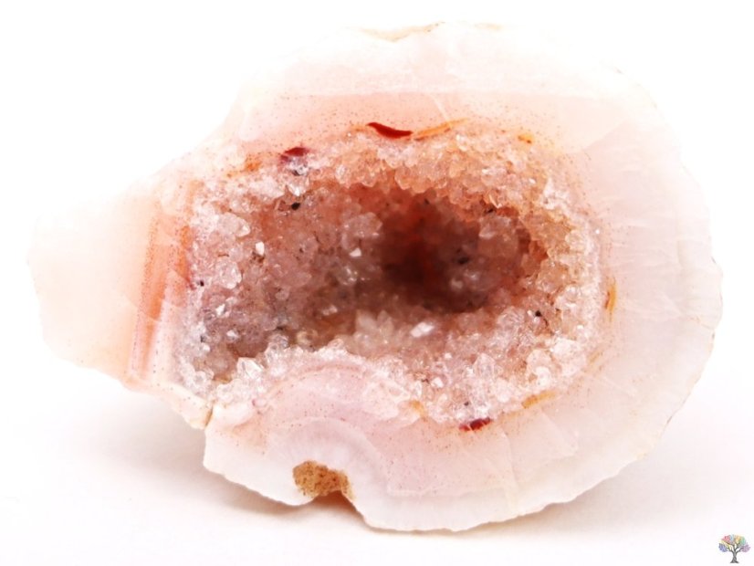 Achát peříčkový 2 - 3 cm přírodní geoda #ZB76