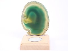 Achátový svícen plát 10 cm - Top kvalita #675