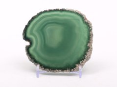 Achátový plát velikost 8 cm + stojánek #1538 - Top kvalita