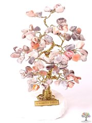 Achátový stromeček štěstí 18 cm - B2 - #185