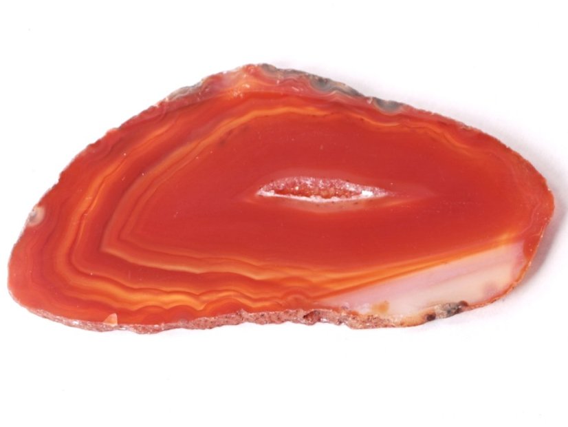 Achátový plát červený velikost 6 - 9 cm Top kvalita #NV128