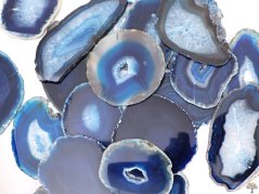 Achátový plát modrý velikost 7 - 11 cm Top kvalita #NV458