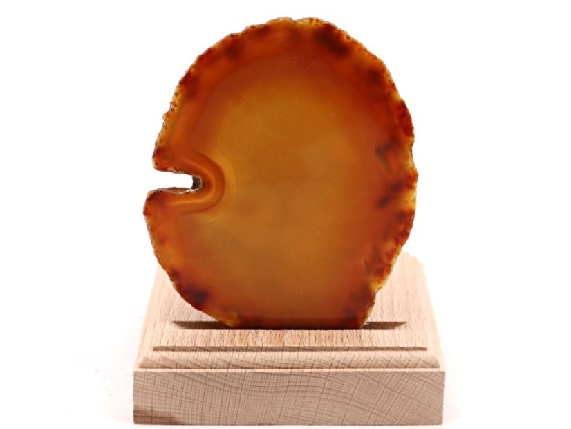 Achátový svícen plát 8 cm - Top kvalita #570