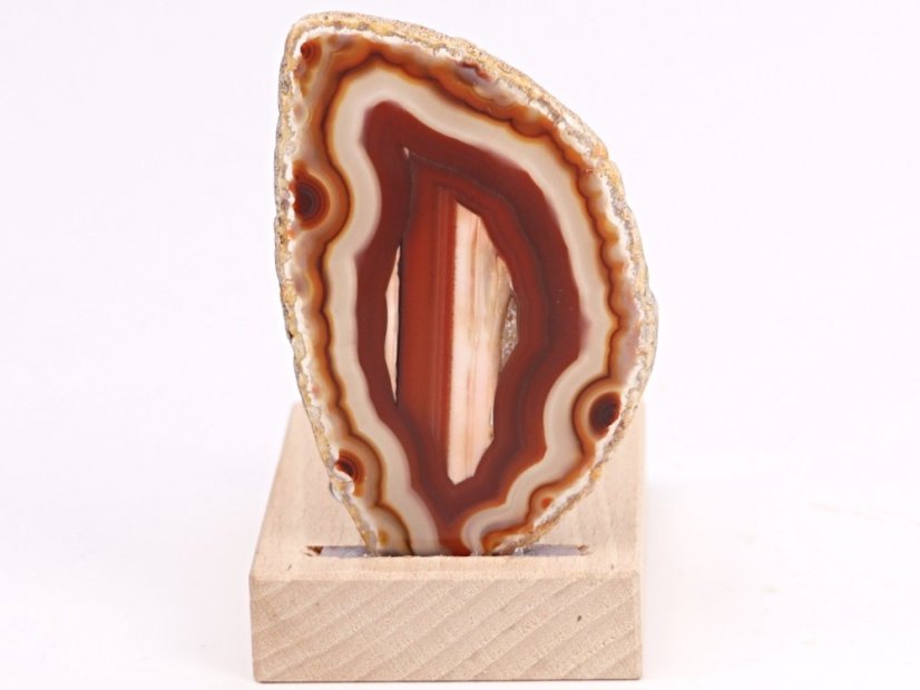 Achátový svícen plát 8 cm - Top kvalita #417