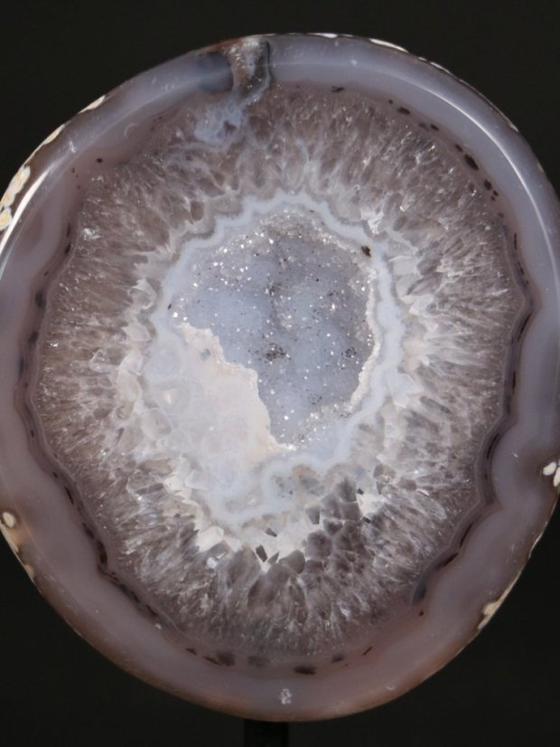 Achát drúza na stojánku 0.600 kg #368 - Top kvalita