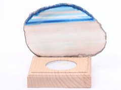 Achátový svícen plát 7 cm - Top kvalita #334