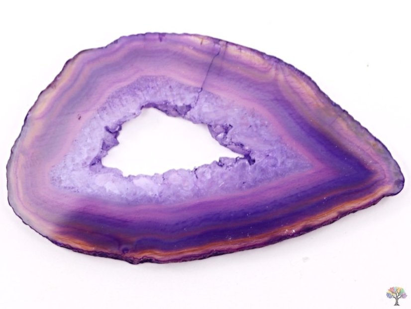 Achátový plát fialový velikost 7 - 11 cm Top kvalita #NV446