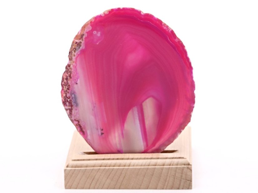 Achátový svícen plát 9 cm - Top kvalita #304