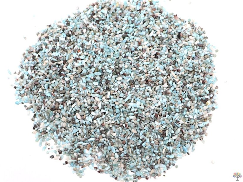Tromlovaný kámen Larimar XXXS velikost 3 - 8 mm - Dominikánská republika #386