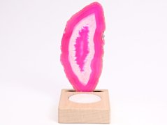 Achátový svícen plát 11 cm - Top kvalita #366