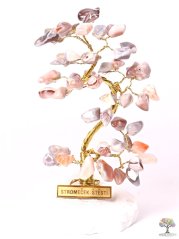 Achátový stromeček štěstí 14 cm - B0 - #184