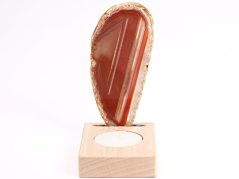 Achátový svícen plát 10 cm - Top kvalita #423