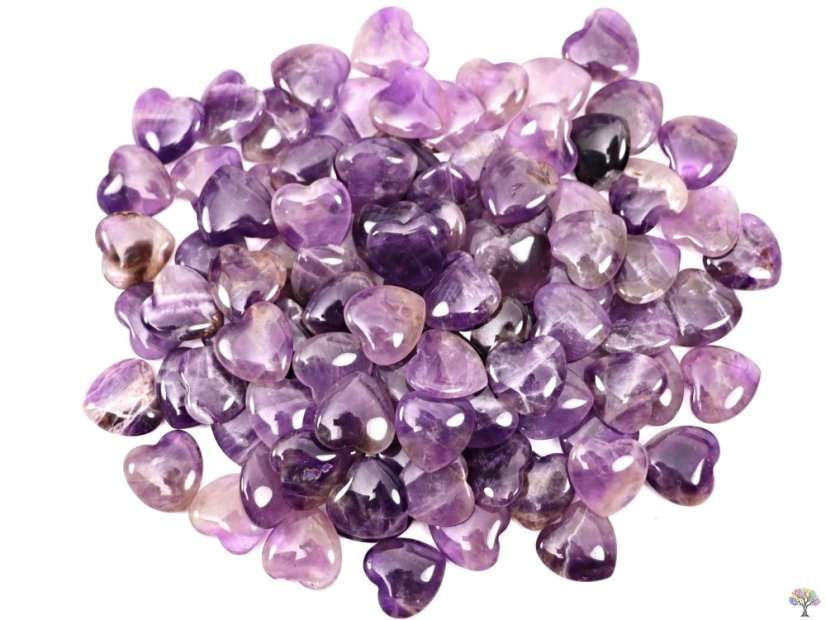 Srdce Ametyst 20x20 mm - Ametystové srdce  #18