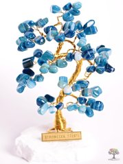 Achátový stromeček štěstí 15 cm - B1 - #94