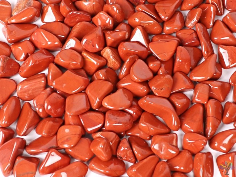 Tromlovaný kámen Jaspis červený M velikost 20 - 30 mm - Brazílie #347 - Množství: 500g