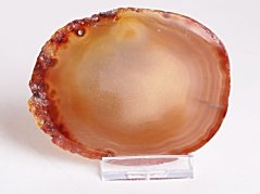 Achátový plát - velikost 9 cm + stojánek - Top kvalita - 272