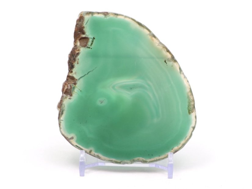 Achátový plát velikost 9 cm + stojánek #1568 - Top kvalita