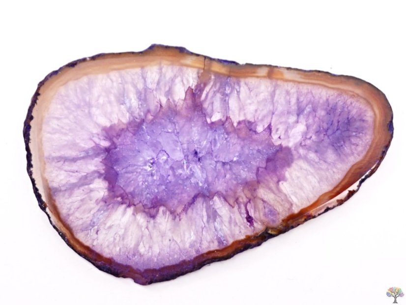 Achátový plát fialový velikost 7 - 11 cm Top kvalita #NV446